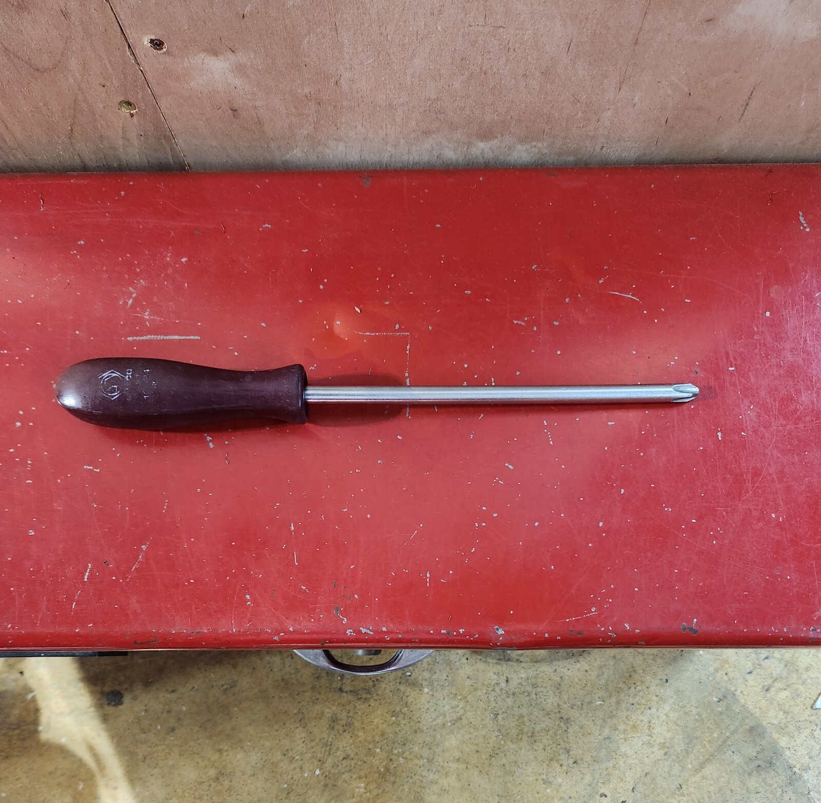 Matco Tools SDM128P4 #4 Philips Drive Screwdriver Maroon Handle USA