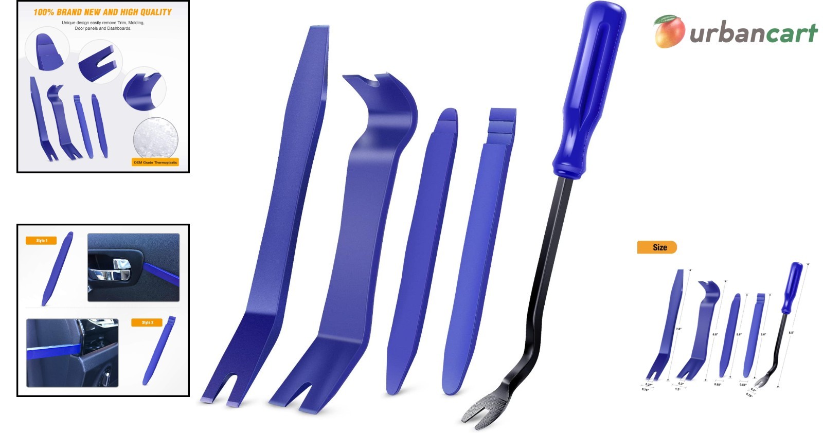 5-Piece Auto Trim & Panel Removal Tool Set
