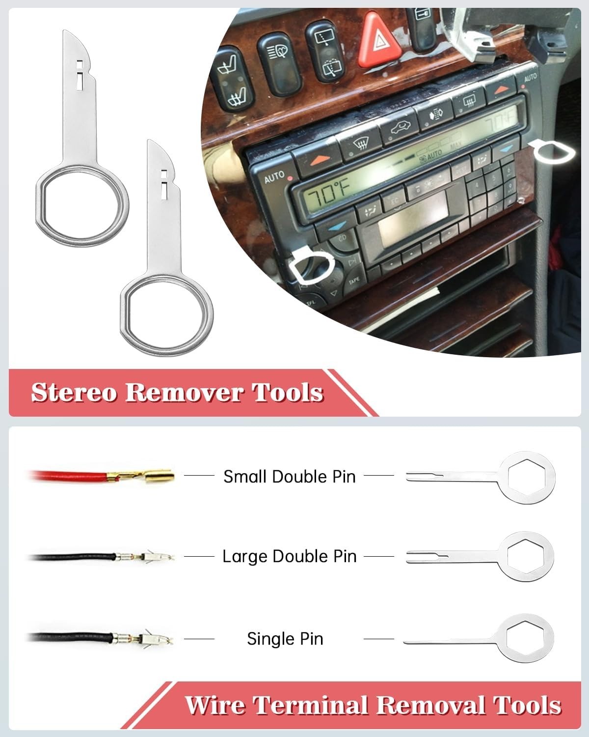 Door Panel Audio Trim Kit with Ergonomic Grip