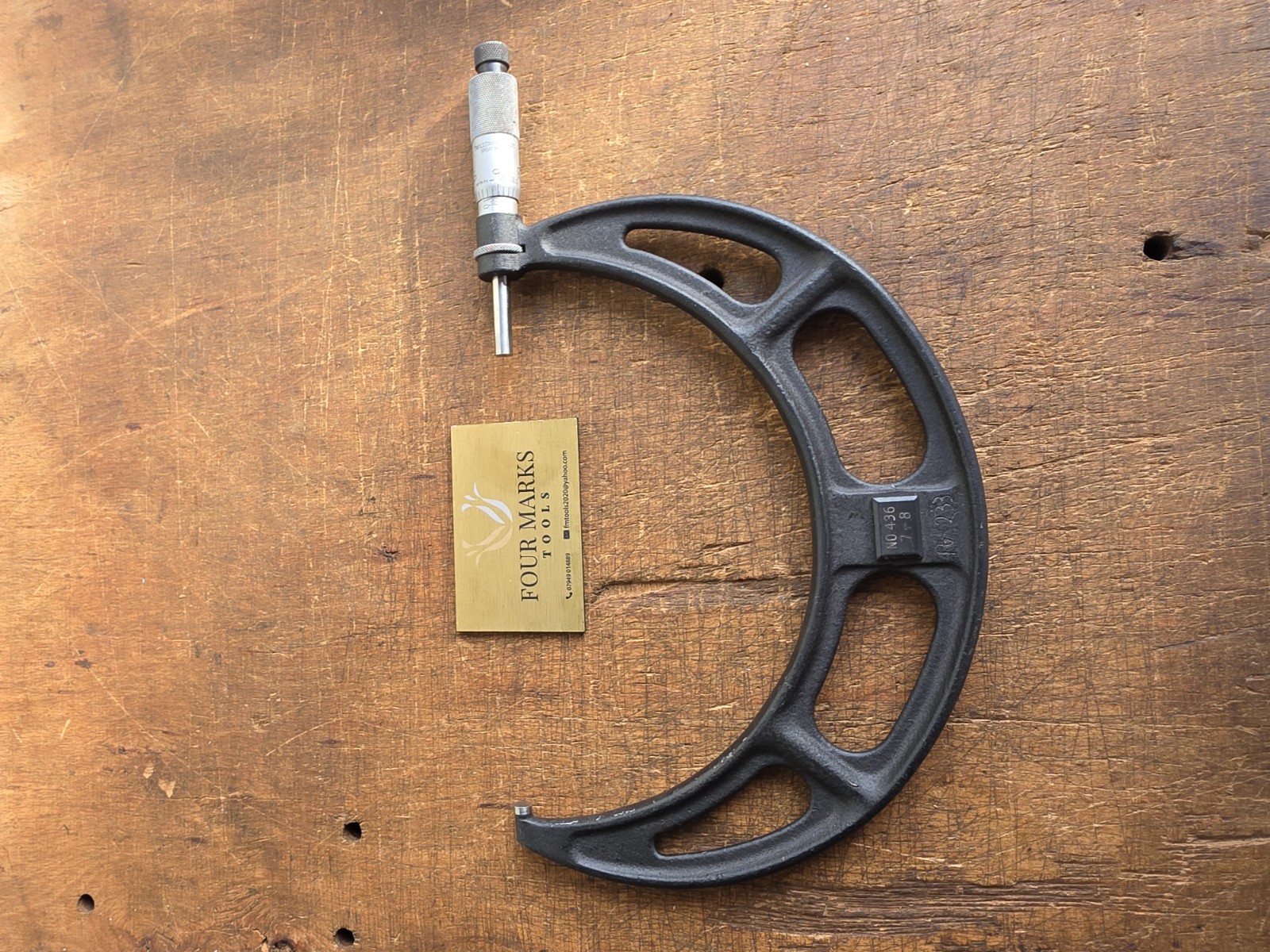 Starrett No. 436 Micrometer 7 – 8″ Imperial Micrometer Engineering Tools