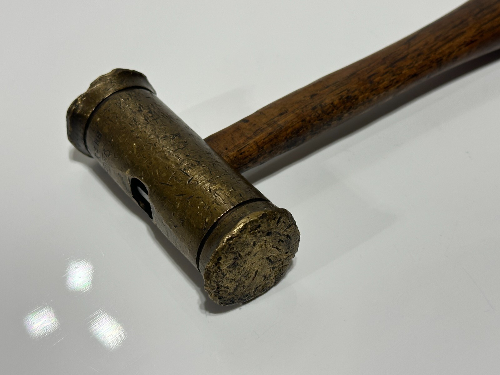 Snap-On Tools USA BH24 Brass Hammer – Double Sided – Wood Hickory Handle
