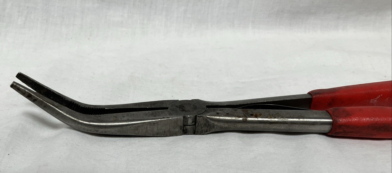Snap-on Tools USA 14″ Long-Neck 35° Bent Long Reach Needle Nose Pliers 415CP