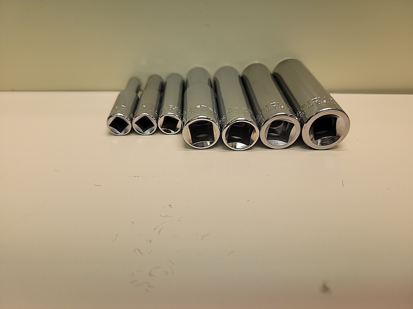 7 Piece Craftsman Socket Set 3/16 1/4 5/16 3/8 7/16 1/2 9/16 (1/4Dr 3/8Dr) USA