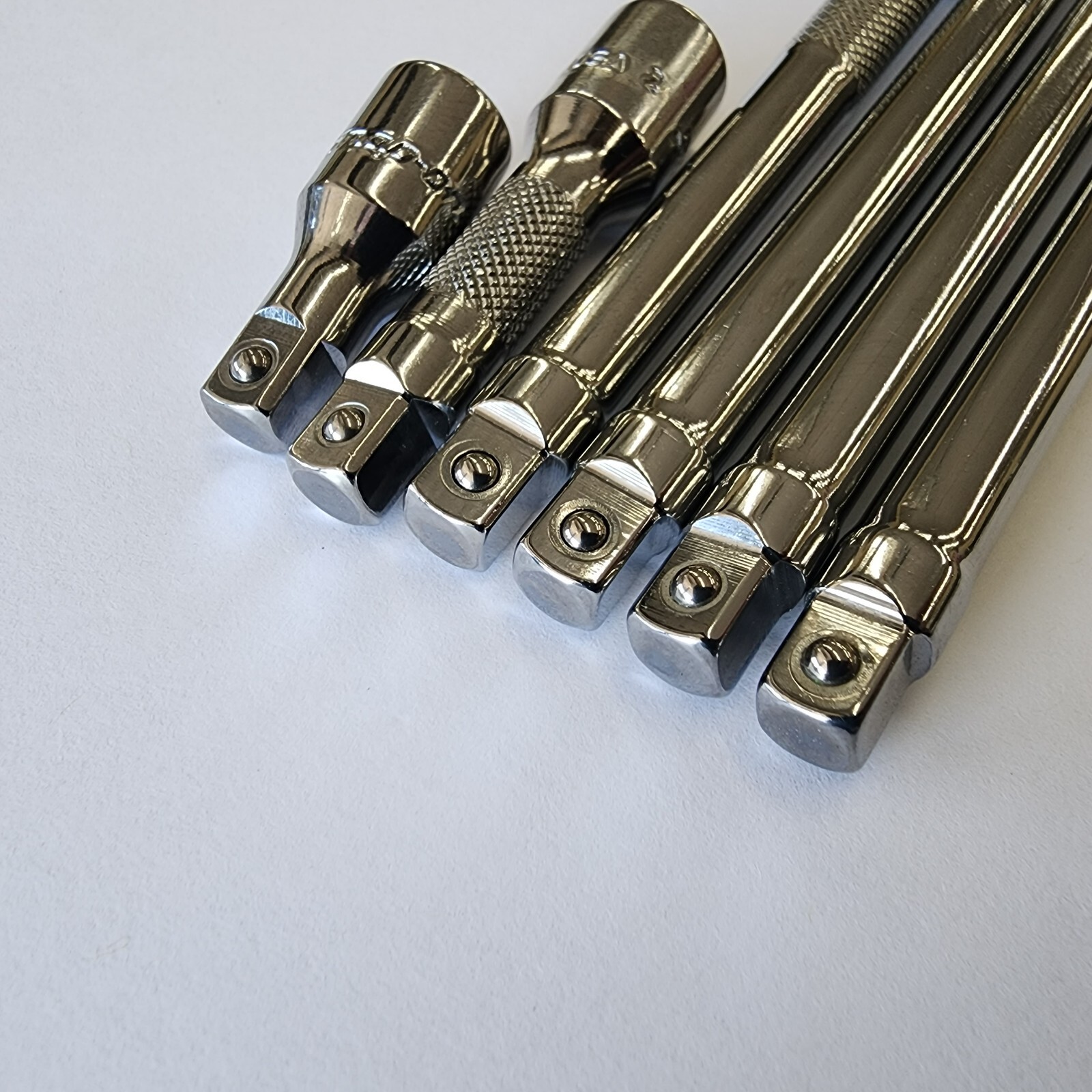 Snap-on Tools USA NEW 6pc 1/4″ Drive Knurled Chrome Socket Extension Set 106BTMX