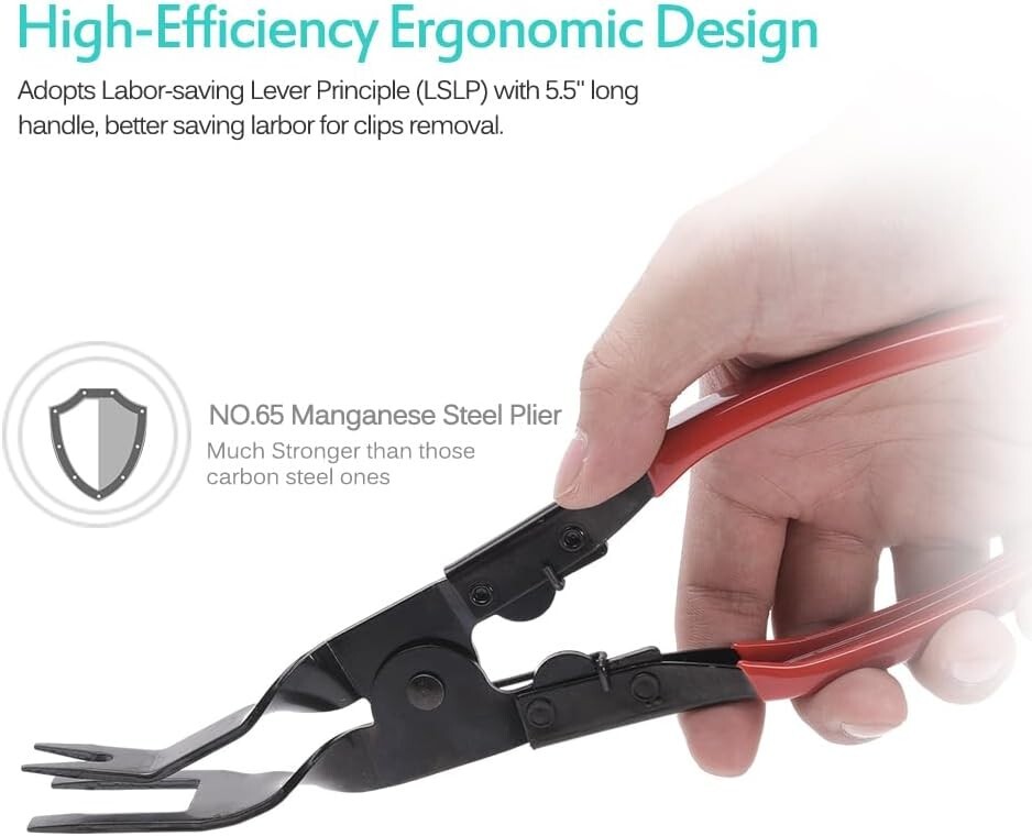 Clip Pliers Set And Fastener Remover Auto Upholstery Repair Kit With Storage Bag