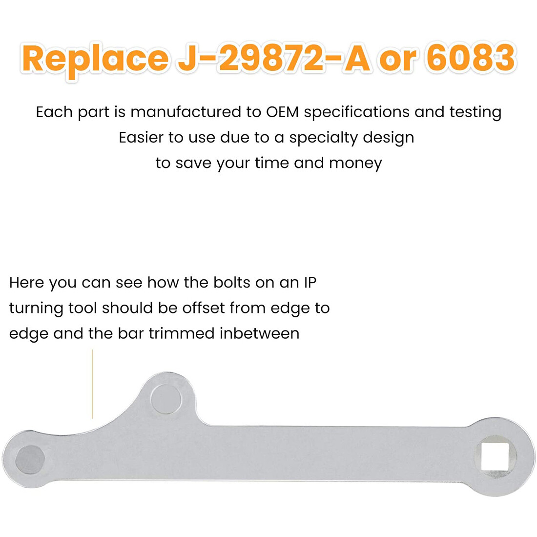 J-29872-A Injection Pump Adjustment Wrench Auto Tool For GM,C/K G/P 6.5 L Diesel