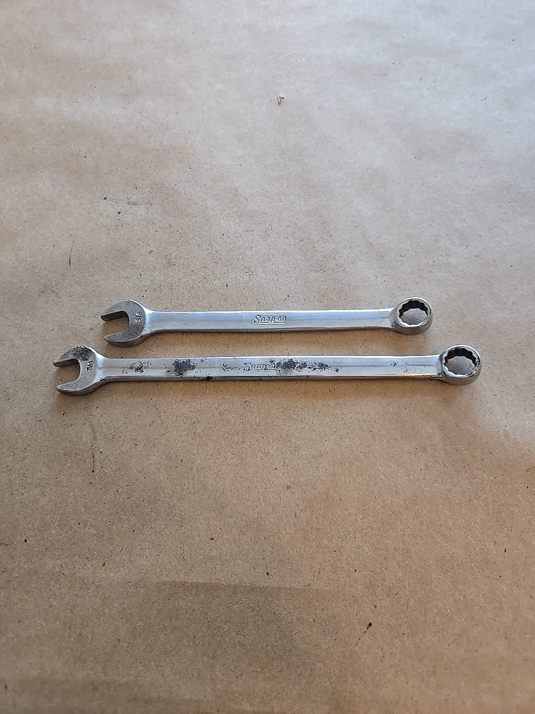 Snap On 3/8″ 12PT SAE Chrome Short Standard Combination Wrenchs OEX120,OEX12