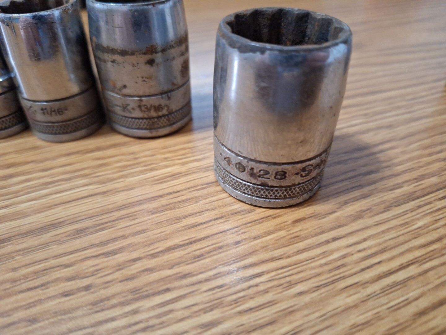 Vintage S-K Wayne Tools 1/2″ Drive 12 Point Sockets & 6 Point Socket