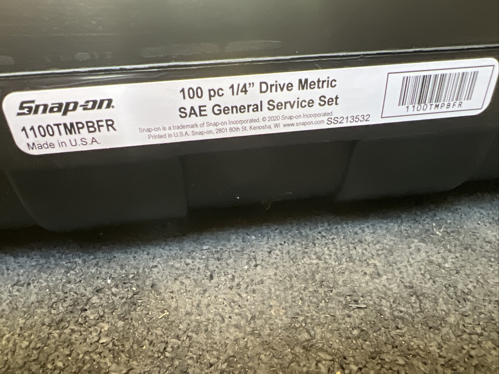 For Snap on New 1100TMPBFR 100pc 1/4″dr Metric/SAE General Service Set w/ Case