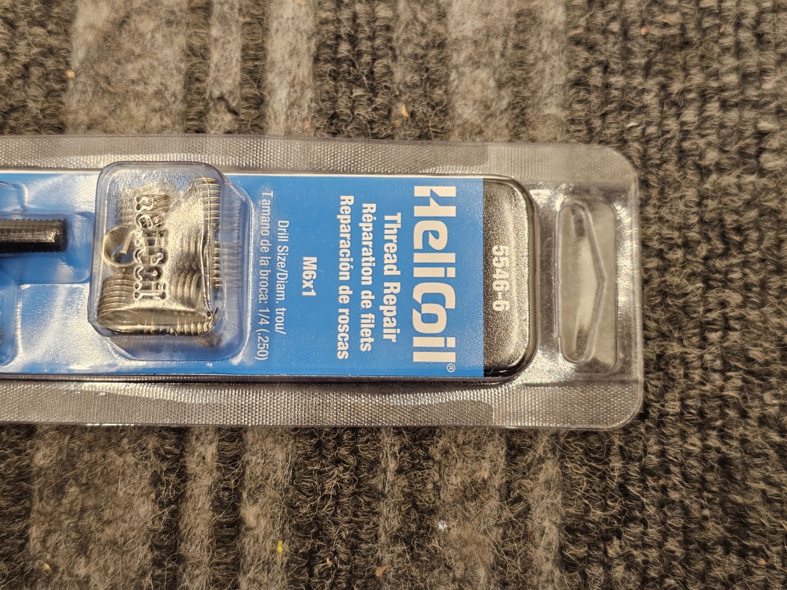 HeliCoil 5546-6 M6x1 Metric Coarse Thread Repair Assembly