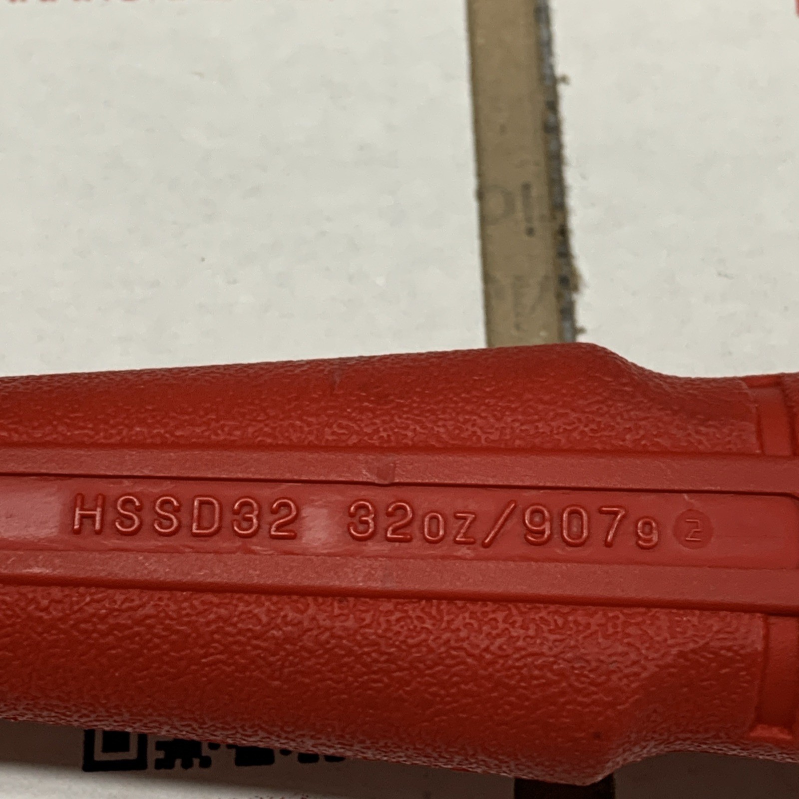 Snap On Tools USA NEW RED 32oz / 907g Dual-Face Drilling Dead Blow Hammer HSSD32