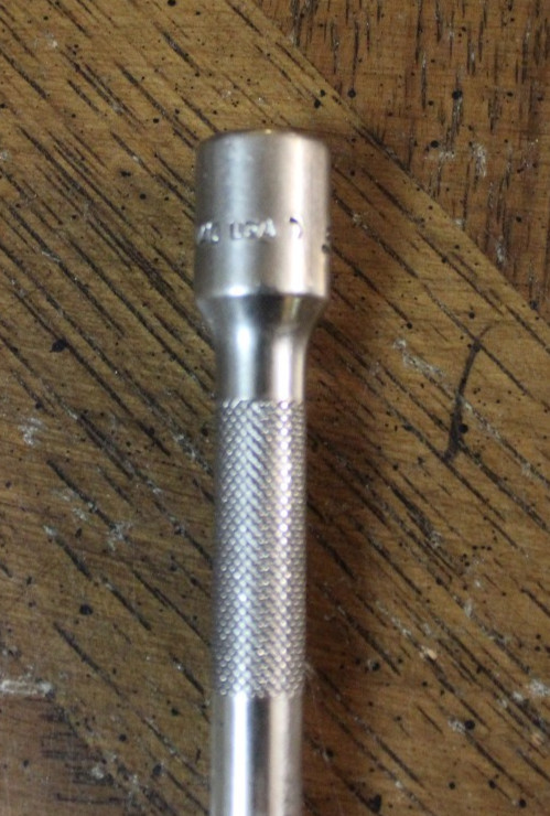 Snap On Tools 1/4″ Drive 14″ Long Knurled Chrome Extension TMXK140