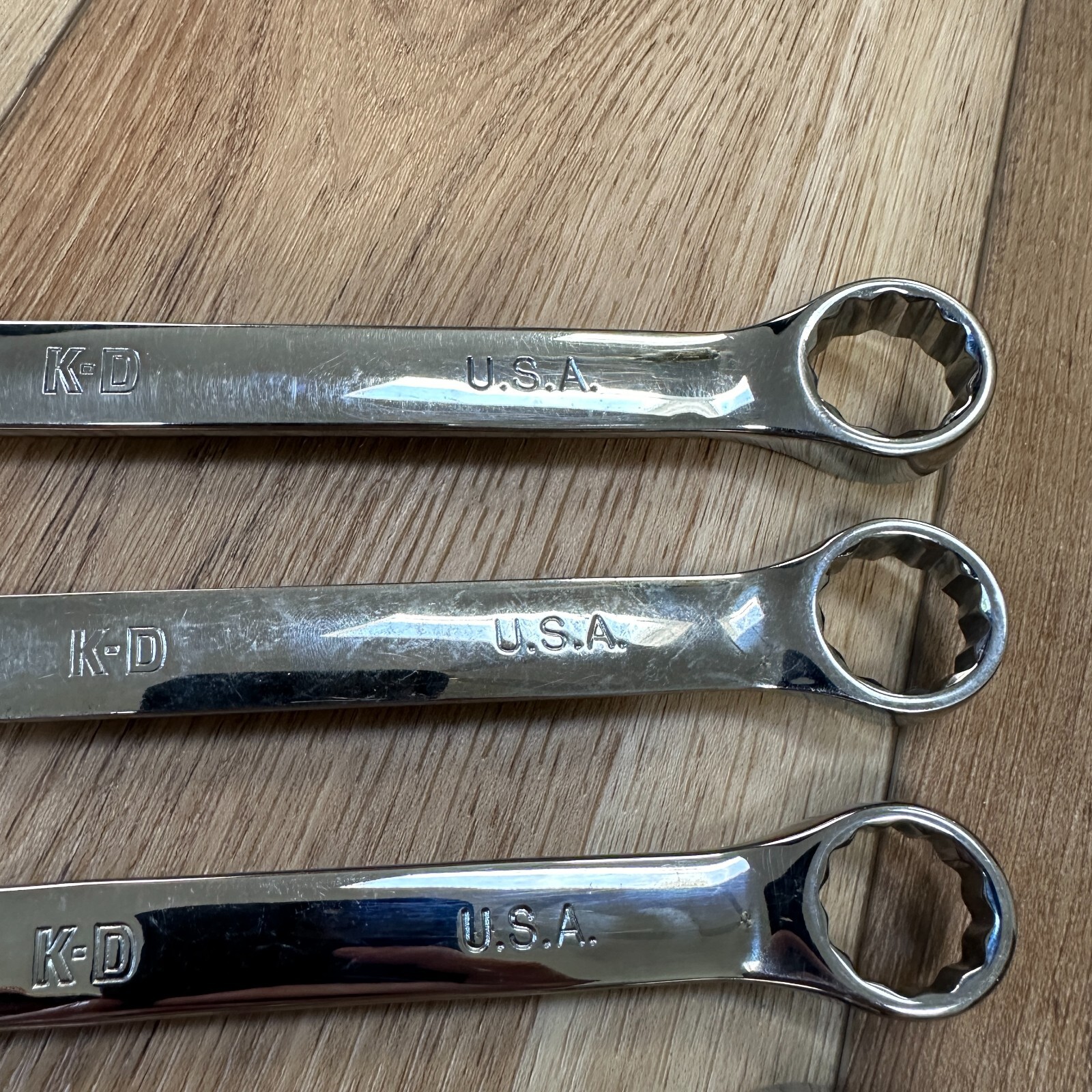 KD USA Combination Wrench Set of 6 Tools 12pt 5/16, 3/8, 5/8, 3/4, 13/16, & 7/8″
