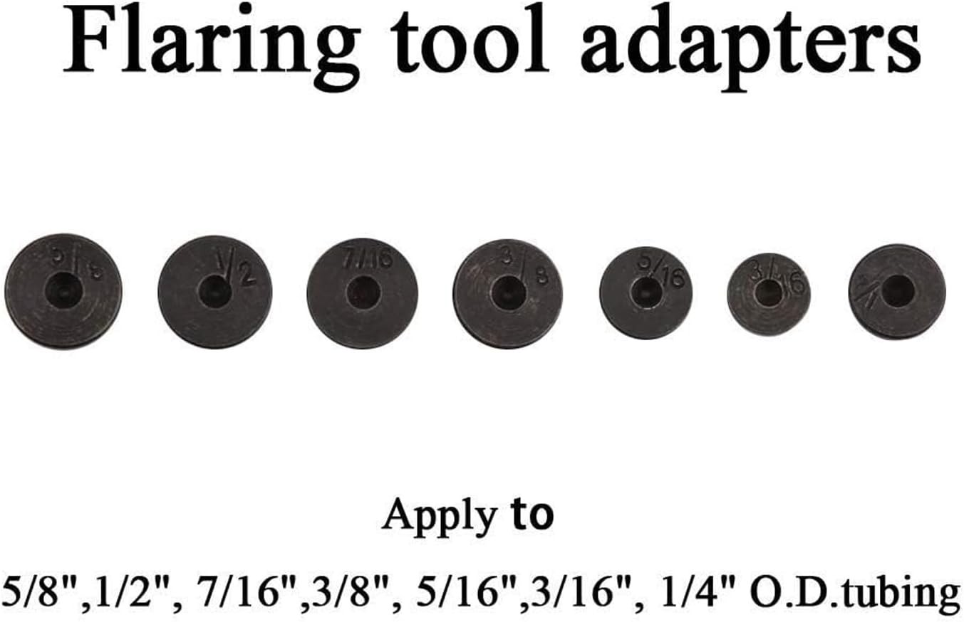 Double Flaring Tool Kit 7 Dies with Tubing Bender & Pipe Cutter For Automotive