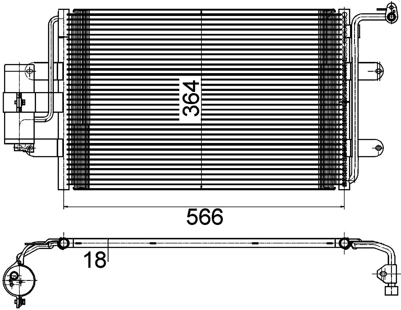 MAHLE BEHR A/C condenser [AC180000S] AU