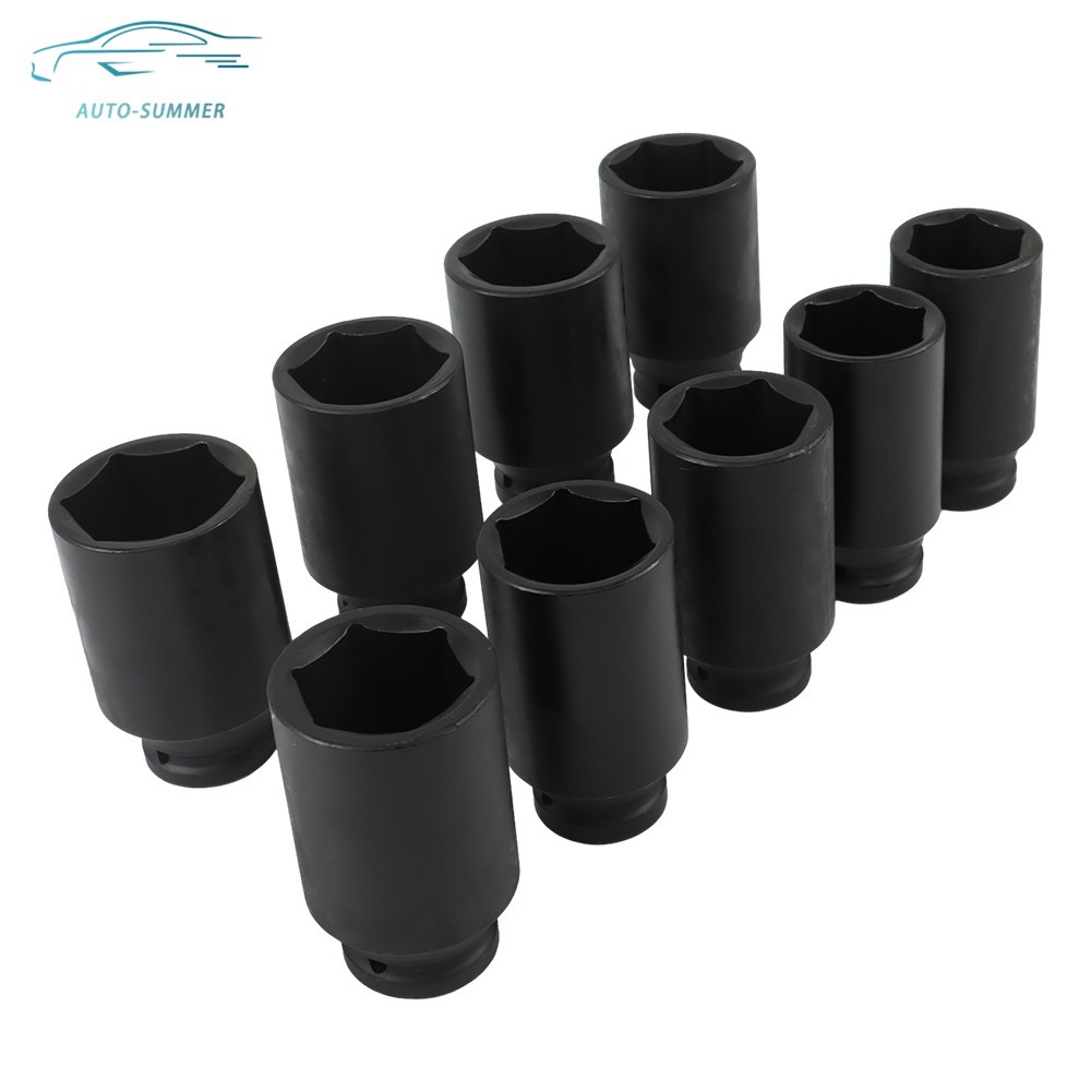 1/2″ Drive Metric Axle Hub Nut Socket 9pcs 29-38mm Deep Impact Socket Tool Kit