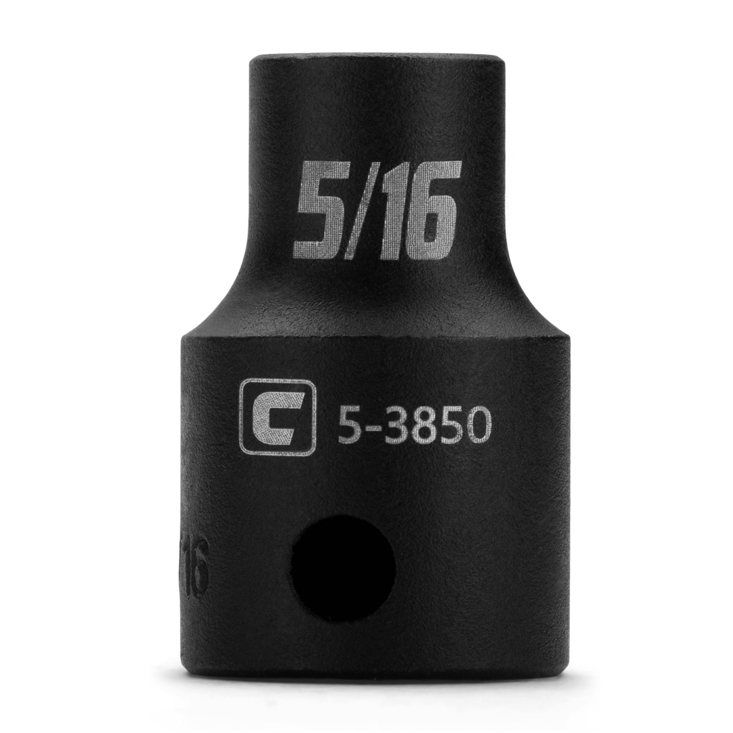 Capri Tools Shallow Impact Socket, 3/8 in. Drive, 12-Point, SAE 5/16 to 1 in