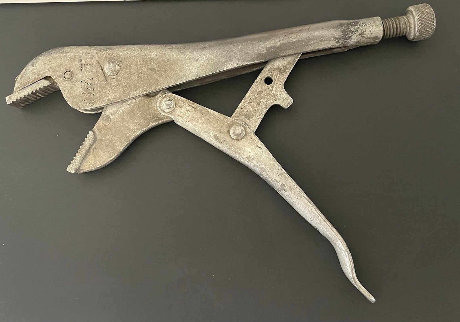 Vintage KNU-VISE USA VW-10 Locking 9 In Vise Grip Pliers VW10 Knu Vise