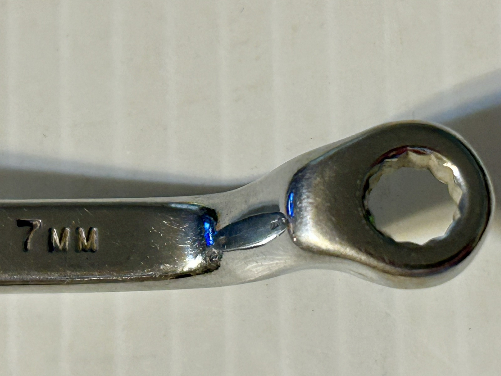 Vintage Duro/Indestro USA 929MM 6MM & 7MM Offset Box End 12 Pt Metric 4″ Wrench.