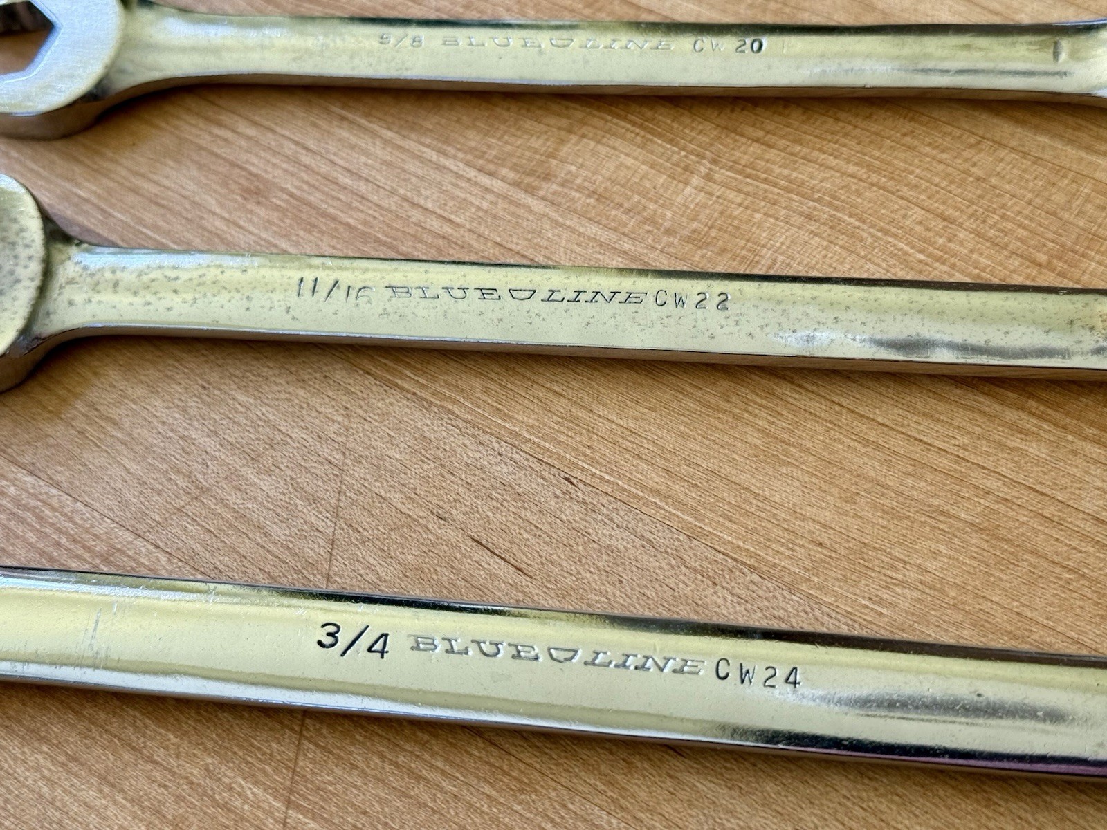 Blue Line Wrench Set 5 PCS SAE CW 16 18 20 23 24