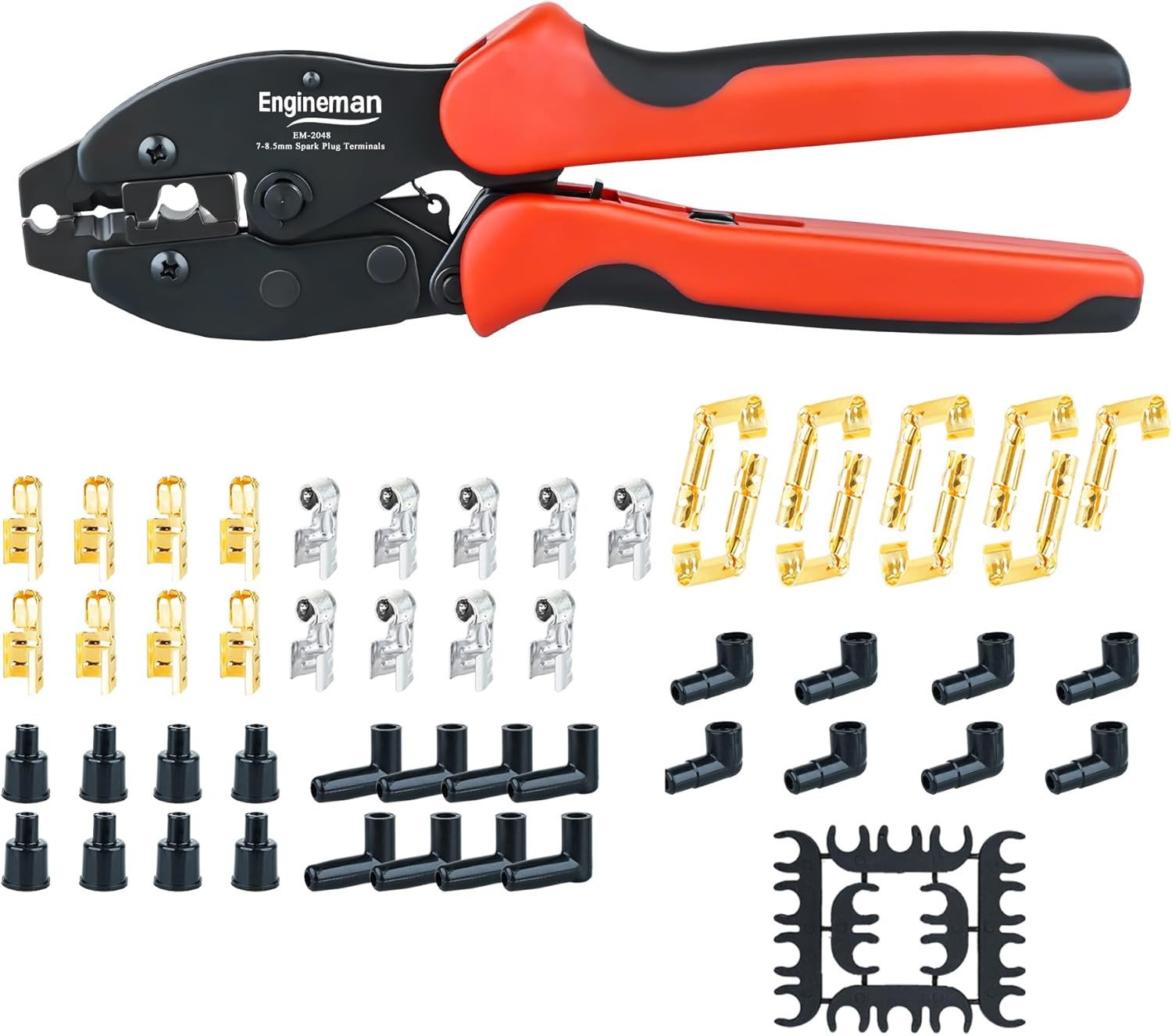 Spark Plug Wire Crimping Tool Kit, Ratchet Crimper for Crimping…