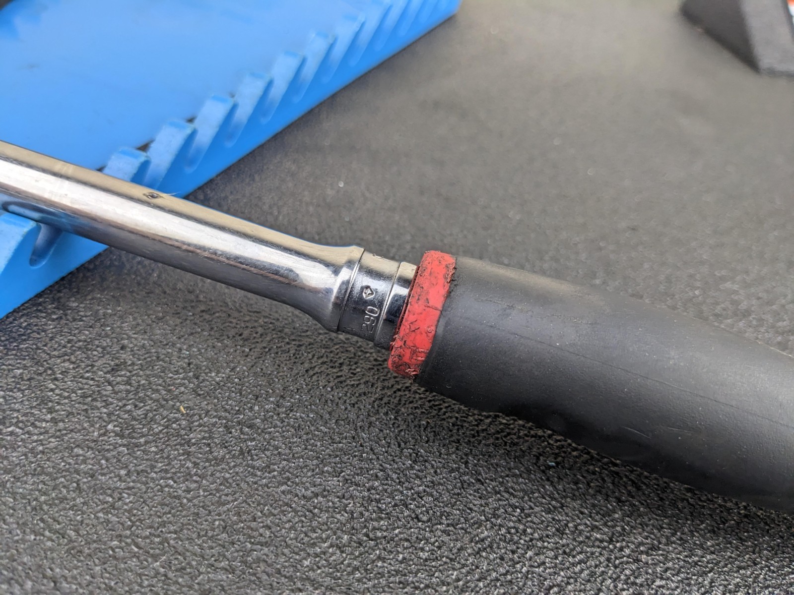 #bo147 Snap On Tools FHLF80A 3/8″ Flex Head RED Soft Grip Long Dual 80 Ratchet