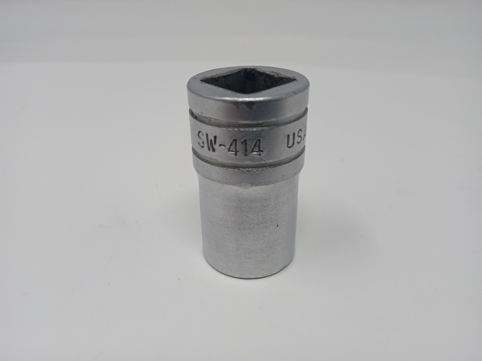 Snap-on Tools SW414 7/16″ SAE 1/2″ Drive 8-Point Double Square Socket USA