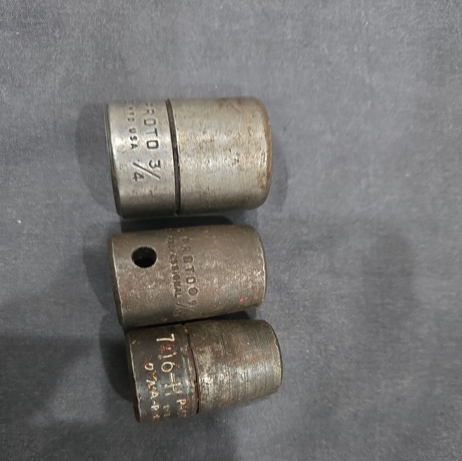 Vintage Proto Shallow Impact Socket Set 3 pc 1/2″ Drive