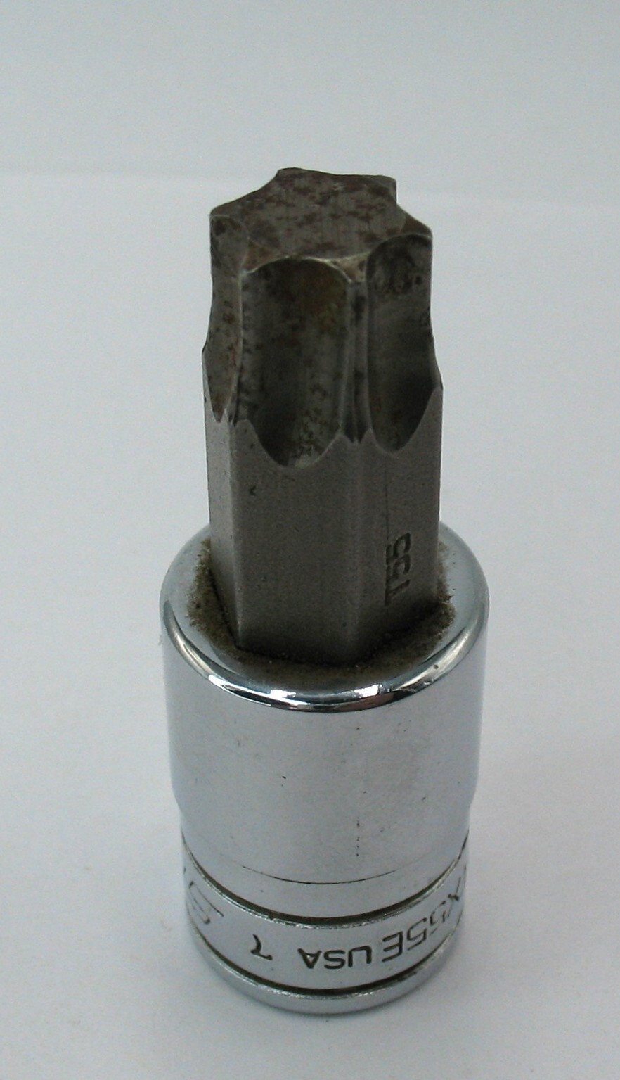 Snap On FTX55E 3/8” Drive T55 TORX Chrome Socket Bit Made in USA