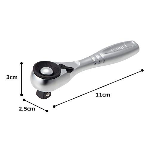 TONE RH3HQS Short Ratchet Handle 3/8″ Drive Quick Spin Hold Type Professional To