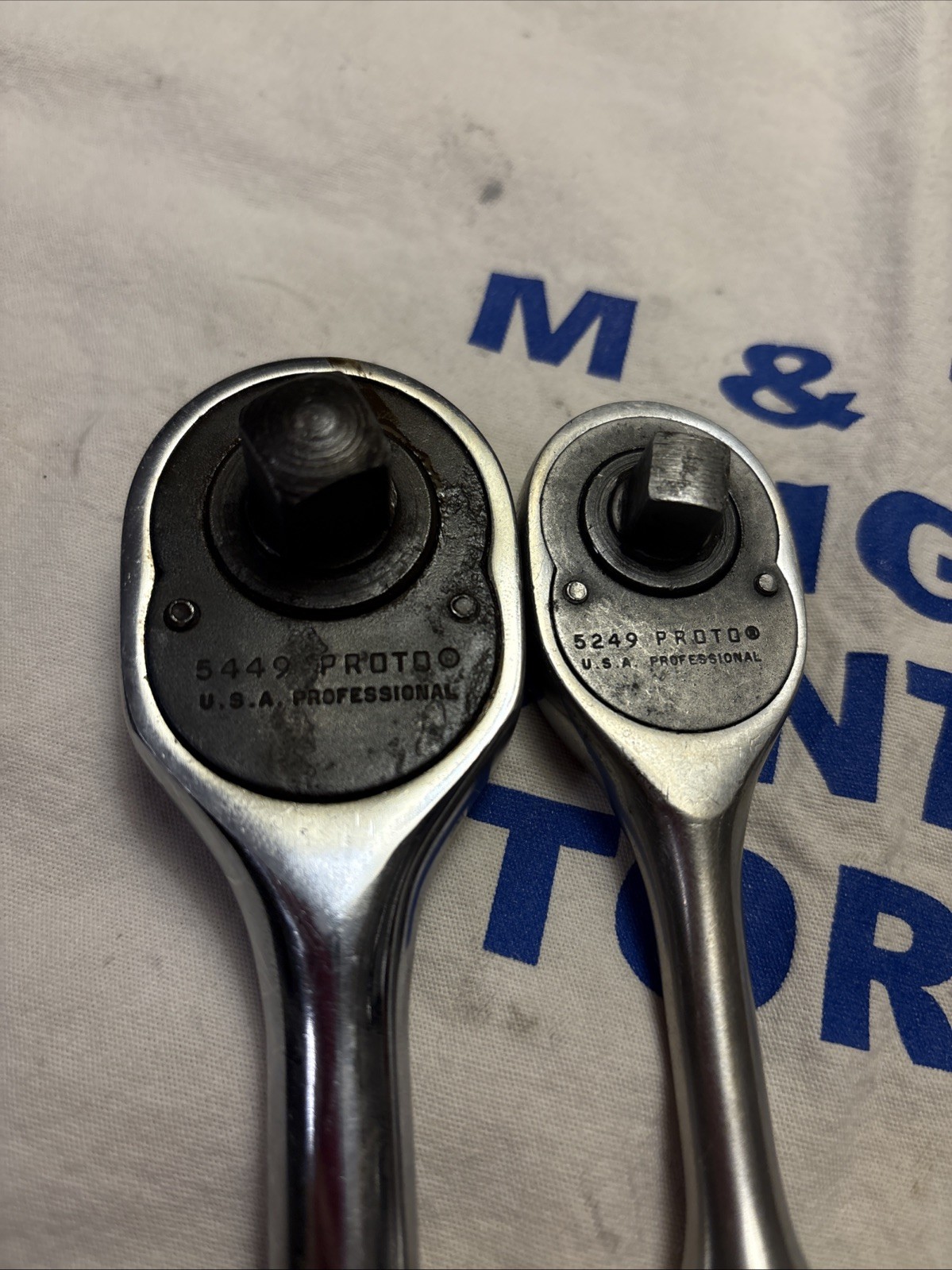 Vintage Proto Professional USA 3/8″ Drive & 1/2″ Drive Ratchets 5249 5449