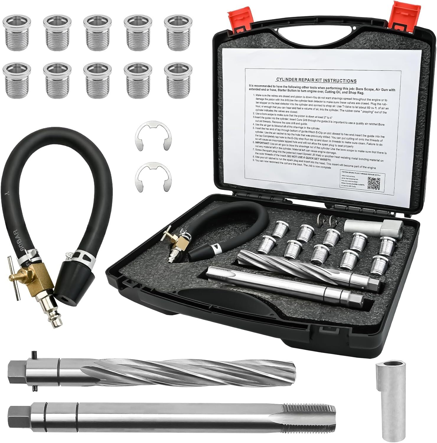 38900 Two Valve Tool Kit for Ford Triton Spark Plug Thread Repair Kit M14-1.25