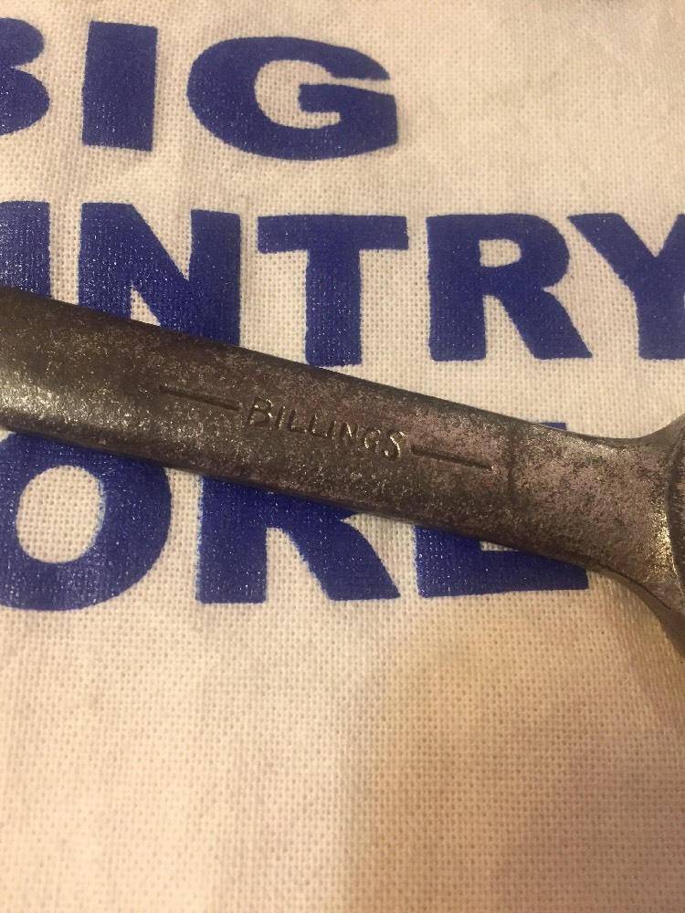 Vintage Billings Vitalloy Open End Wrench 1029 25/32″ & 11/16″ USA Rare