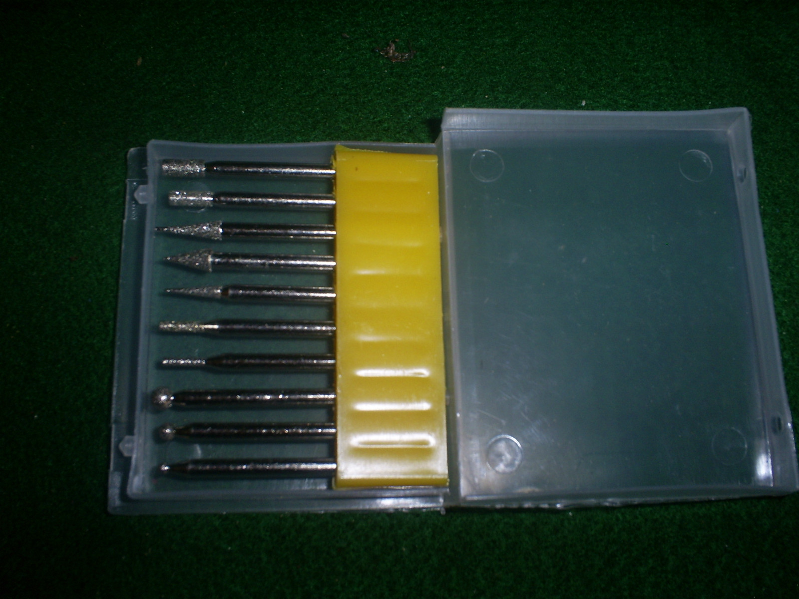 GRINDING / BURR SET WITH DIAMOND POINTS 10 PIECES OK FOR DREMEL