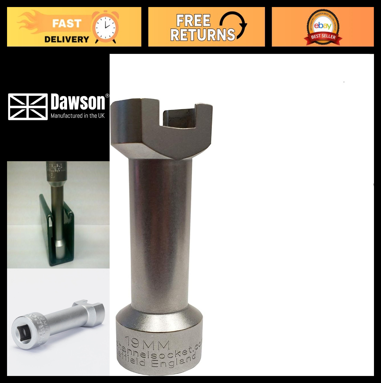 3/4″ Strut Channel Socket 1/2″ Drive for 2-7/16″ & 3-1/4″ Deep Channels