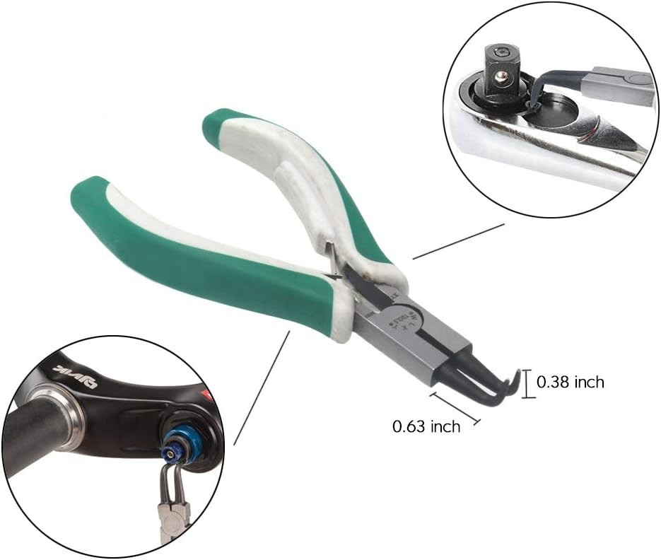 Mini Snap Ring Pliers Set – 4 Pcs Heavy Duty Circlip Pliers