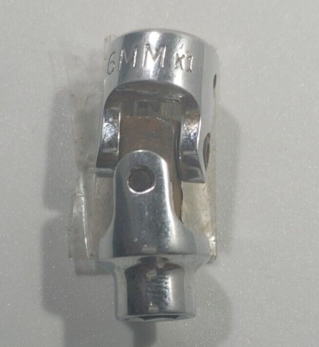 MAC TOOLS MU6 6MM, 1/4″ DRIVE, 6MM. SWIVEL/UNIVERSAL SOCKET, SHALLOW, 6 POINT.