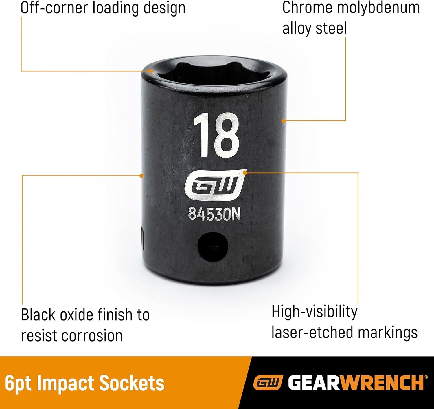 3/8″ Drive Deep Impact Socket 21mm 6 Point