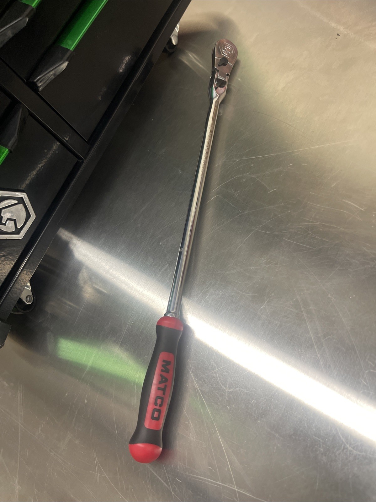 NEW! Matco 1/4″ DRIVE 13-3/4″ 88 TOOTH FLEX RATCHET ERGO HANDLE RED AFR128LFR