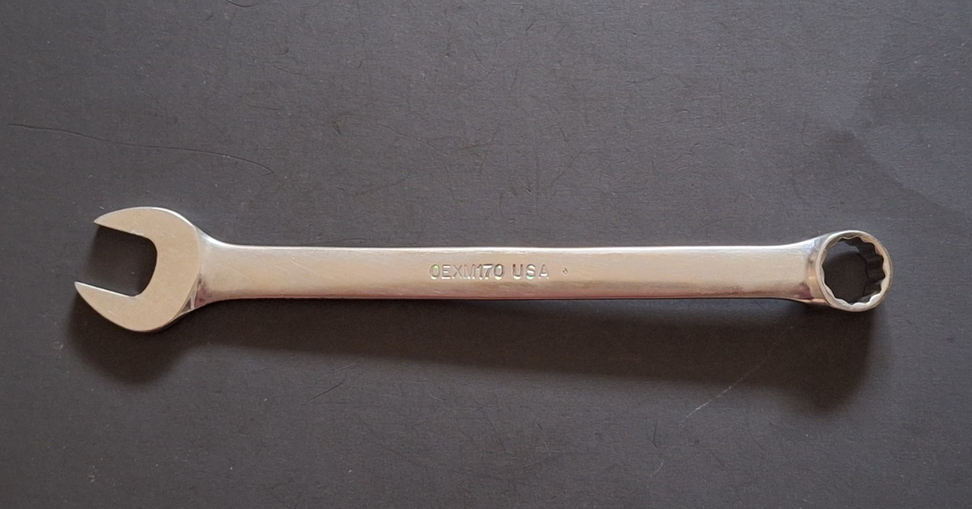 Snap-on 17mm 12PT Metric Combination Wrench OEXM170 1986 Vntg. USA