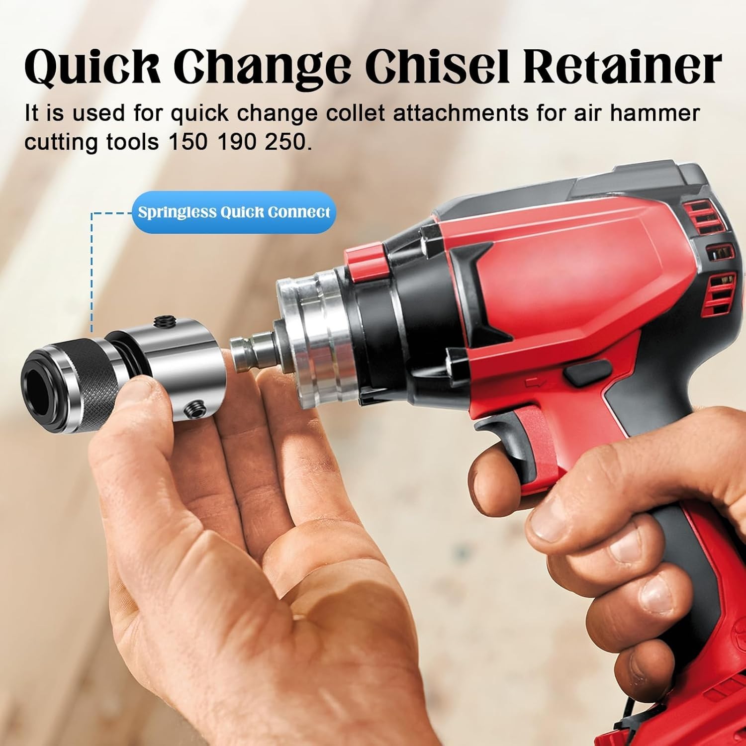 Efficient 2-Pack Air Hammer Quick Change Chisel Retainers – Lightweight & Strong