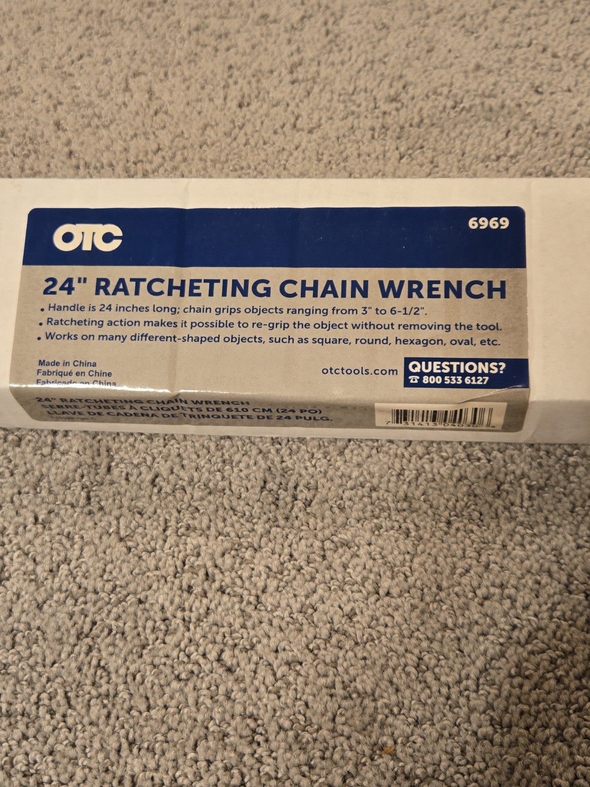 OTC 6969 Ratcheting Chain Wrench 24″ OTC6969