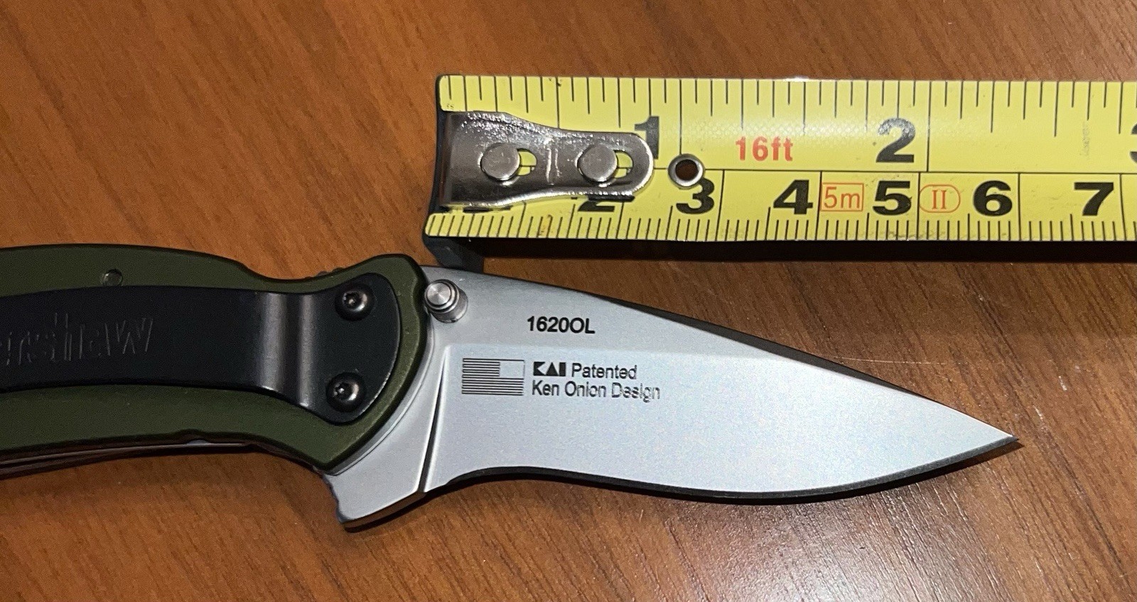 NEW! Kershaw Scallion Olive Drab 2.4” Pocket Knife (1620OL) – Ken Onion Design