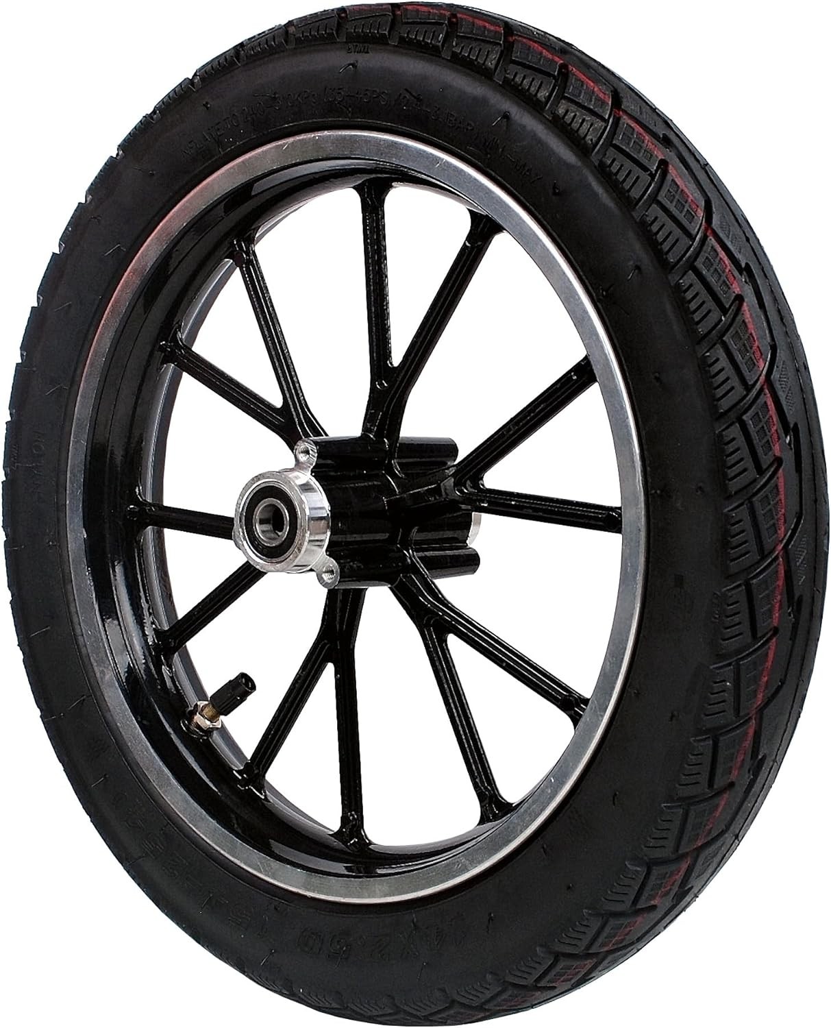 Rim tube tire Black rear wheel 2.50-10 tyre+hub 49-50cc Dirt Bike Gas
