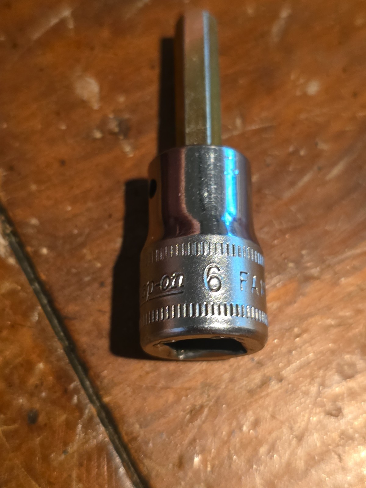 Snap-on Tools FAM6A 3/8″ Drive 6mm Metric Hex Bit Socket Drive USA