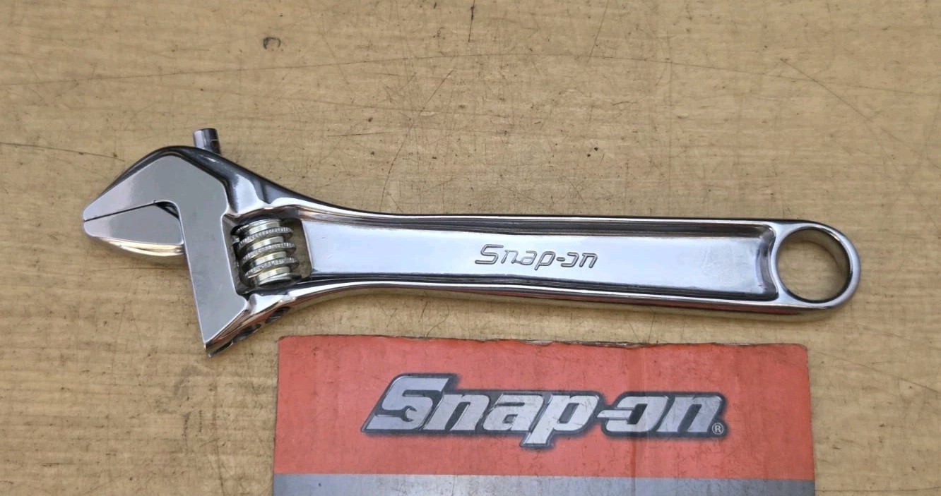 New Snap On AD6BA – 6″ Long Smooth Jaw Chrome Adjustable Wrench
