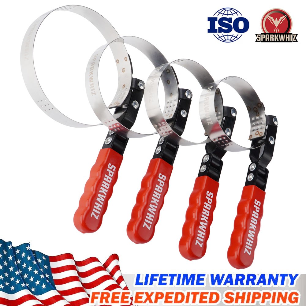 SPARKWHIZ Swivel Oil Filter Wrench Remover Removal Installer Kit 2-3/4″ – 5-1/4″