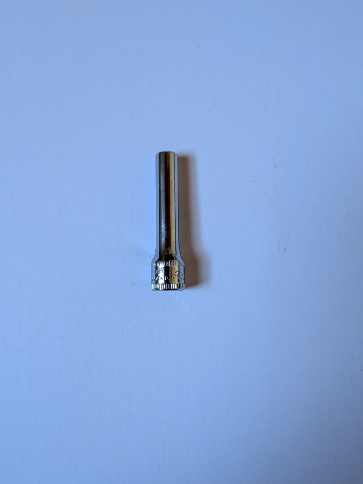 Snap-On Tools 5.5mm 6 Point 1/4″ Drive Deep Polished Chrome Socket STMM5.5 E57