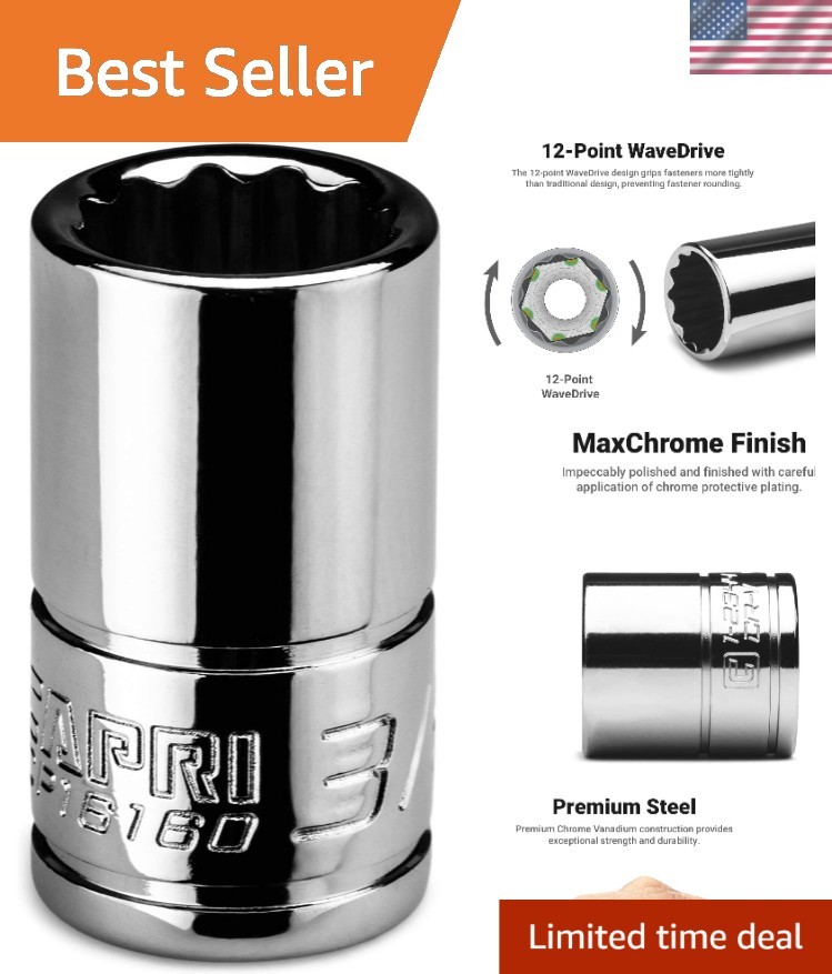 1/4 in. Drive 3/8 in. Shallow Socket – Professional Grade Oil Rubbed Finish