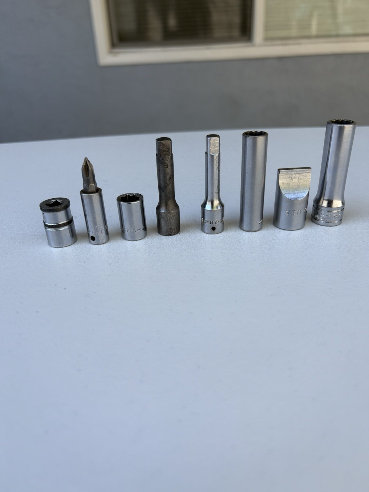 Snap-on 8 Piece 1/4” & 3/8” Drive -Sockets, Extensions & Adapters- USA Made